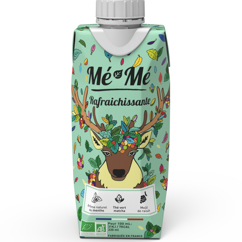 Thé froid Mé-Mé rafraichissant, thé vert matcha & menthe