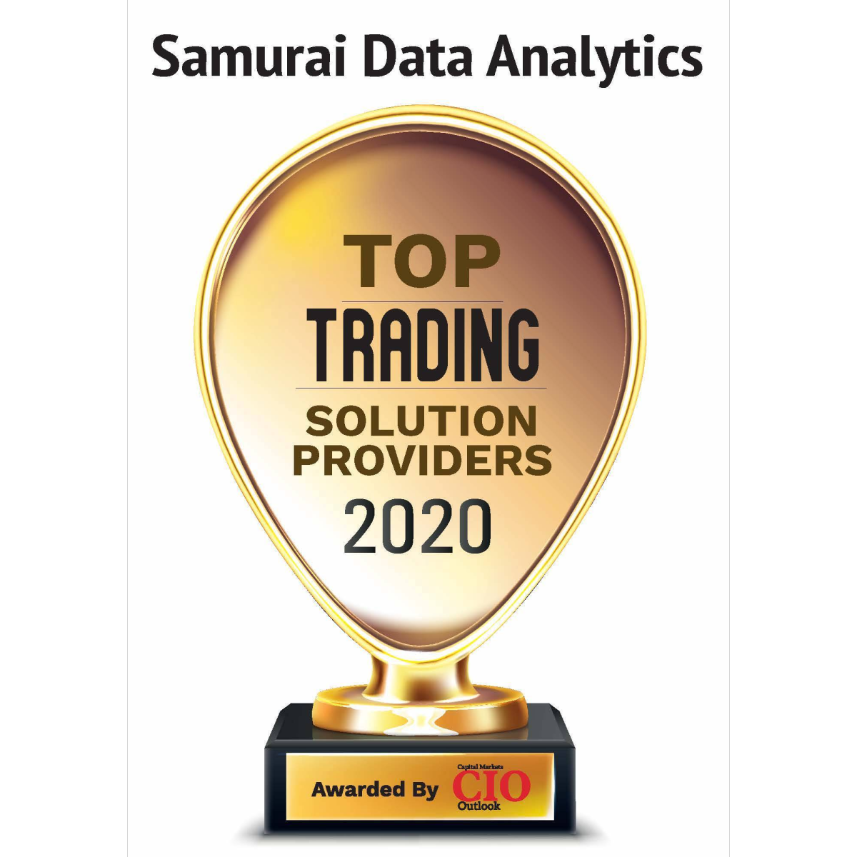 Samurai Data Analytics Named Top 10 Trading Solution Provider for 2020