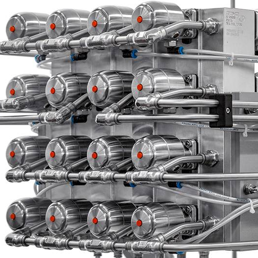 Valves, measurement and control systems for the pharmaceutical, foodstuff and biotechnology industries