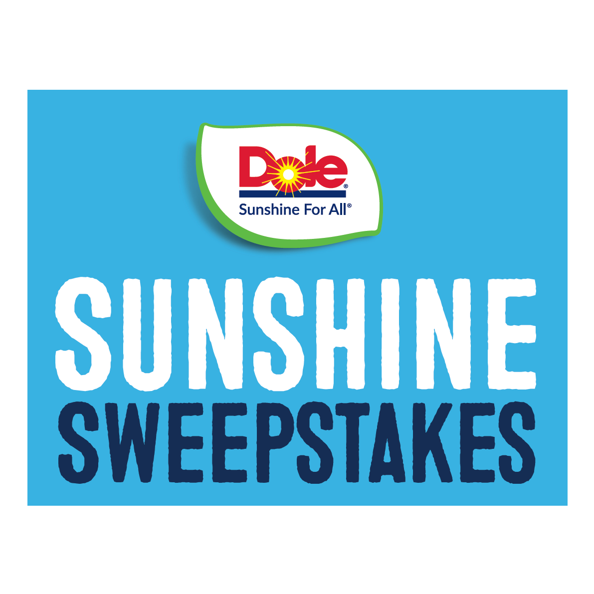 Dole Packaged Foods Sunshine Sweepstakes