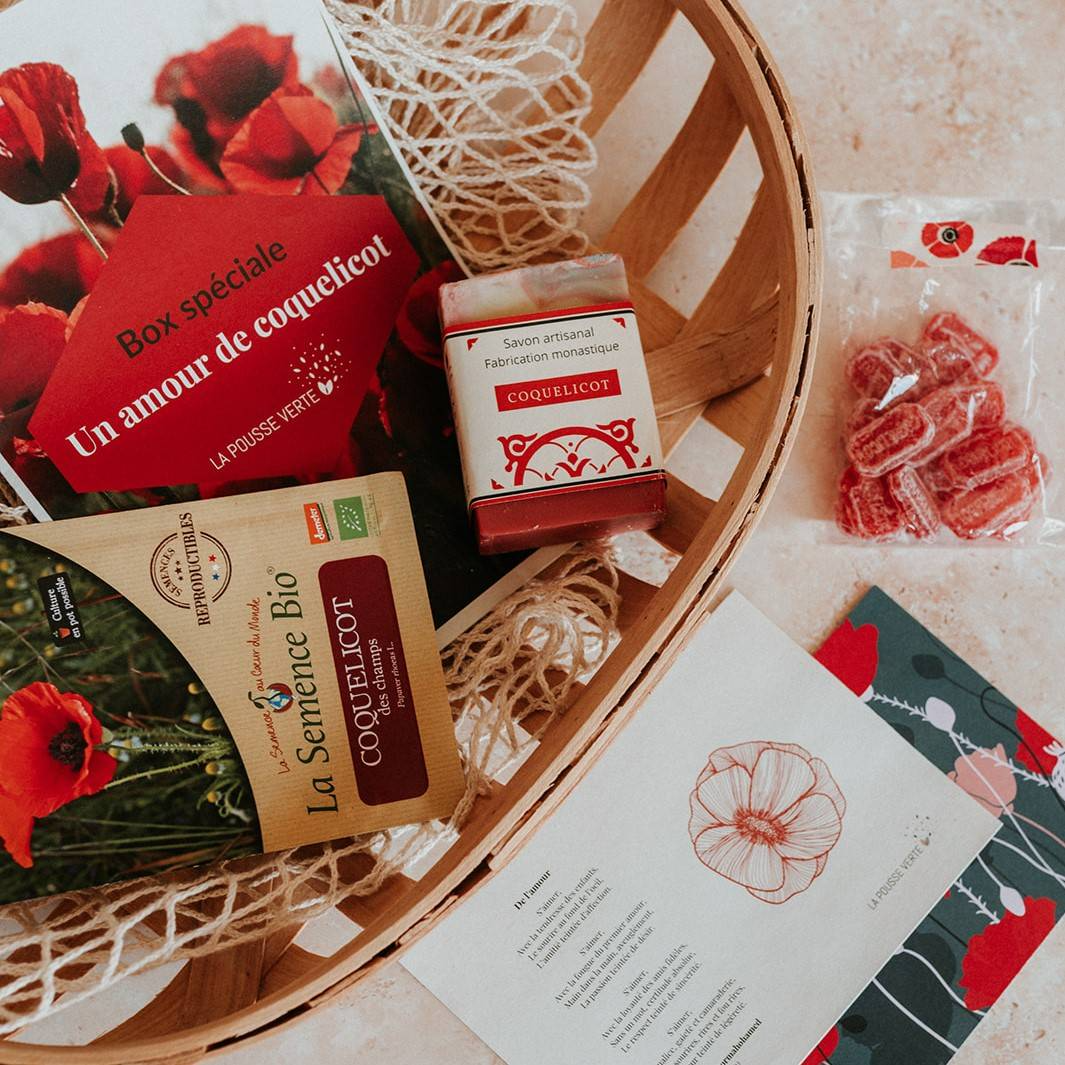 Coffret cadeau Un amour de coquelicot