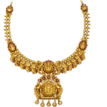 Gold Jewellery-Antique Jewellery-Temple Jewellery-Short Necklace