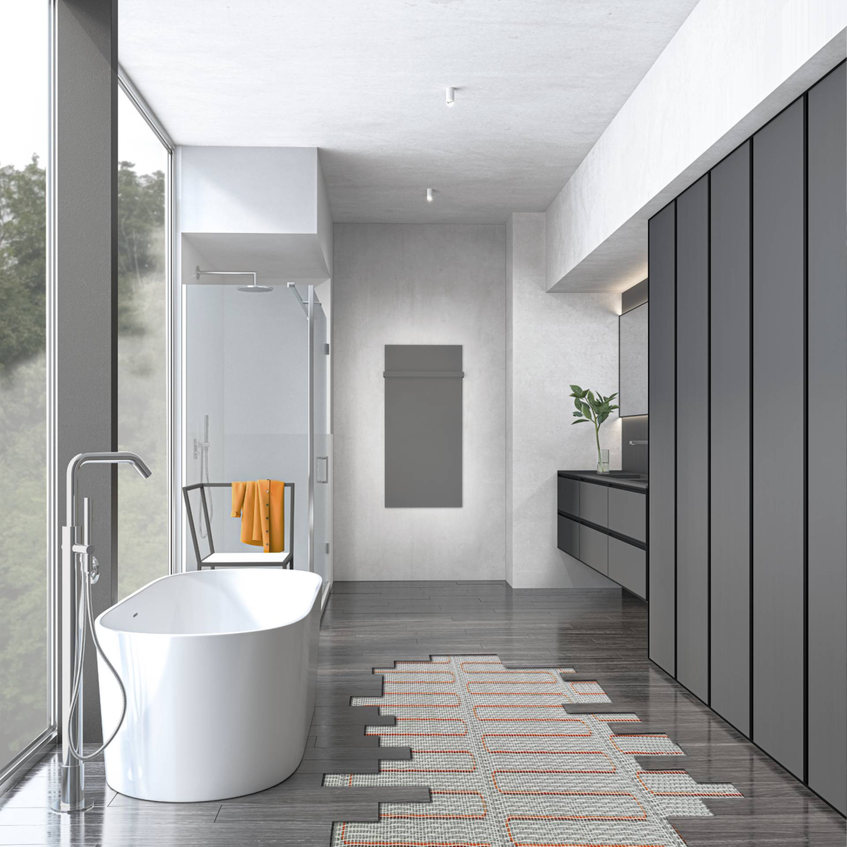 ETHERMA° eFLOOR DS PRO elektrische vloerverwarming set incl. eTOUCH PRO wifi inbouwthermostaat