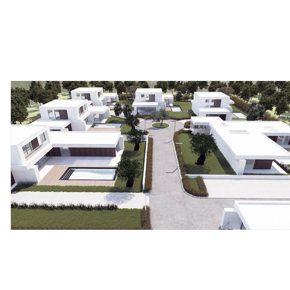 Copropriété privée - 9 villas individuelles