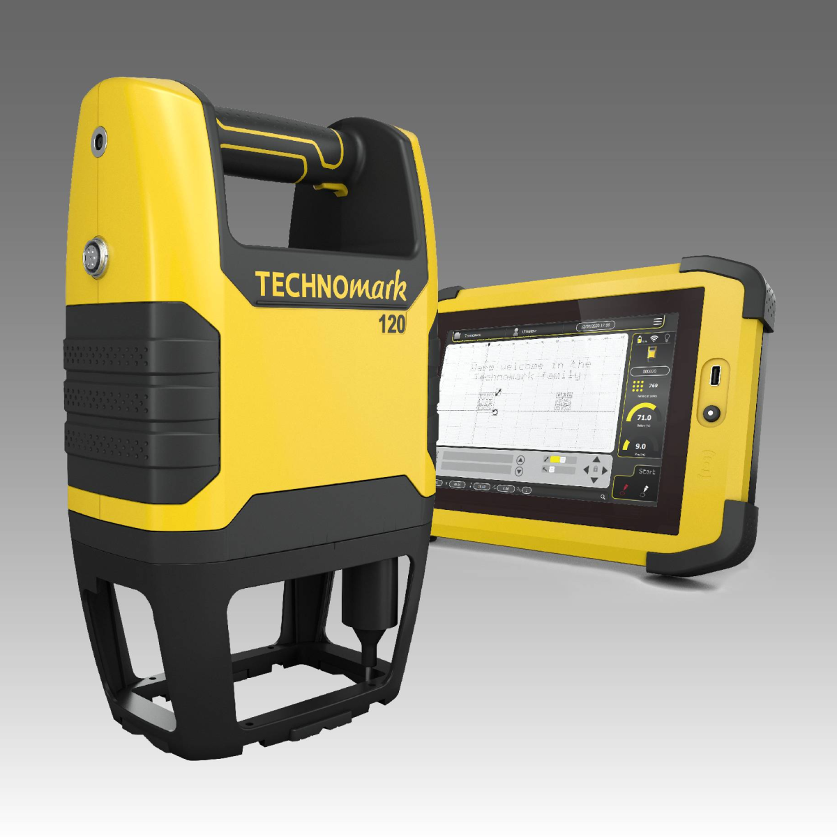 Portable wireless dot peen marking machine Easy - Connect.series