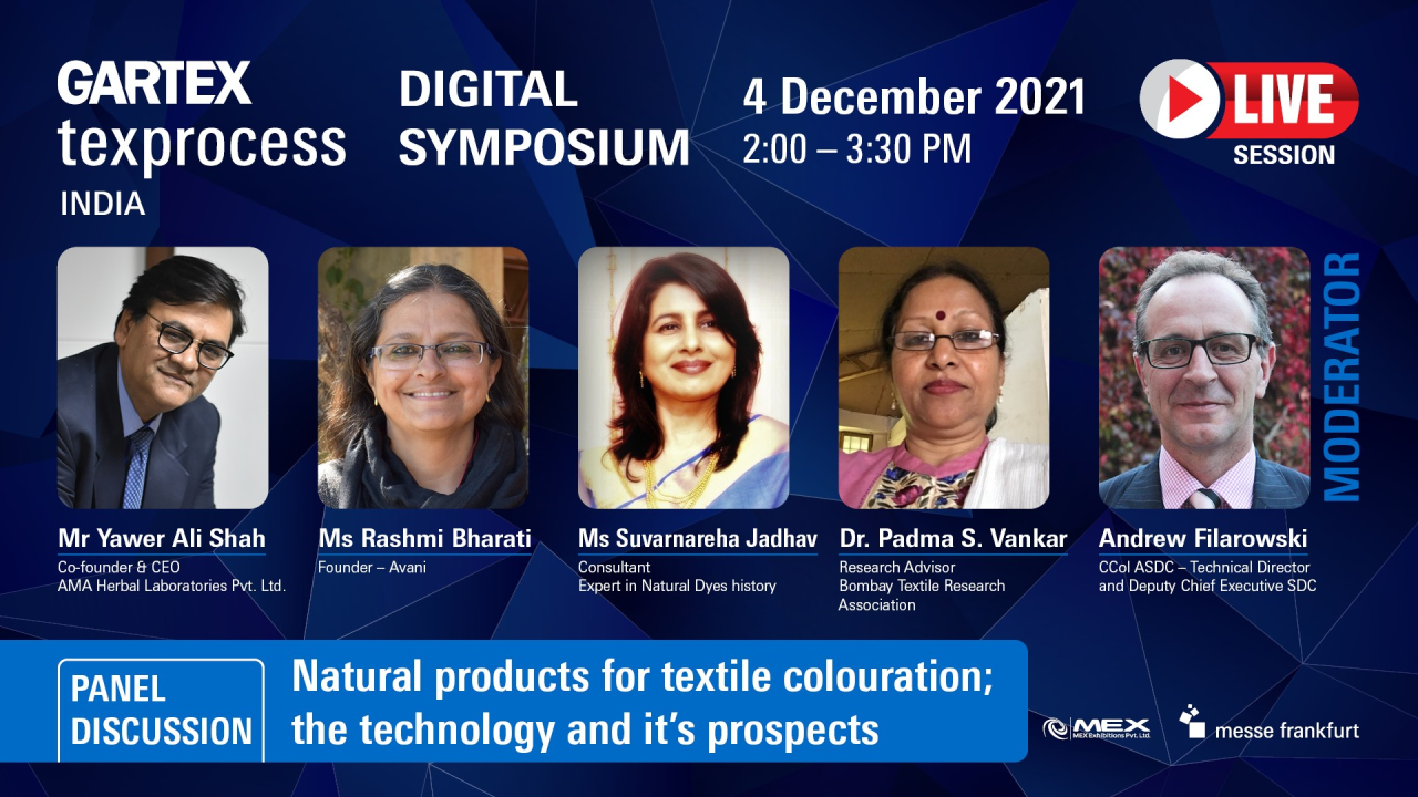 Natural products for textile colouration ; the technology and it's prospects