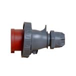 Power CEE stekker 5-polig 16A IP67 rood