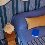 Scoop Stripe - Neptune + Komorebi Rug - Dusk