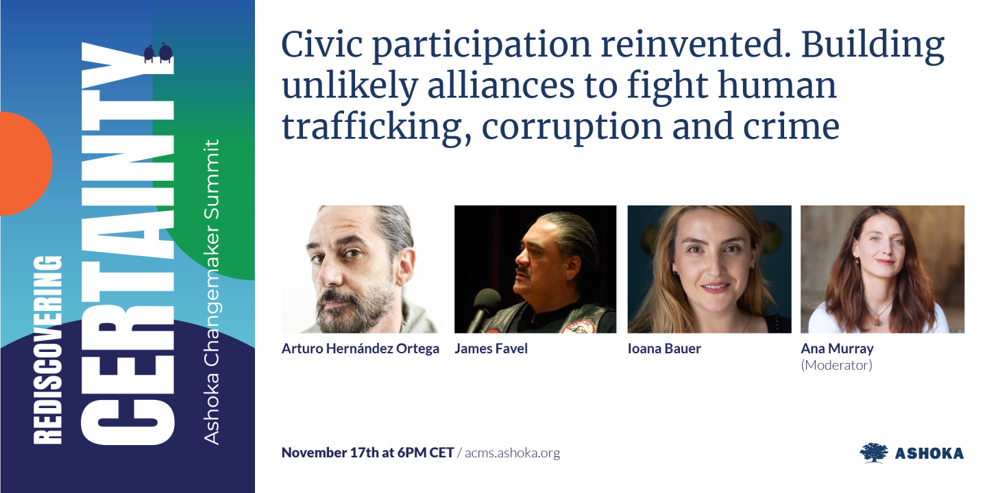 Civic participation reinvented. Building unlikely alliances to fight human traficking, corruption and crime