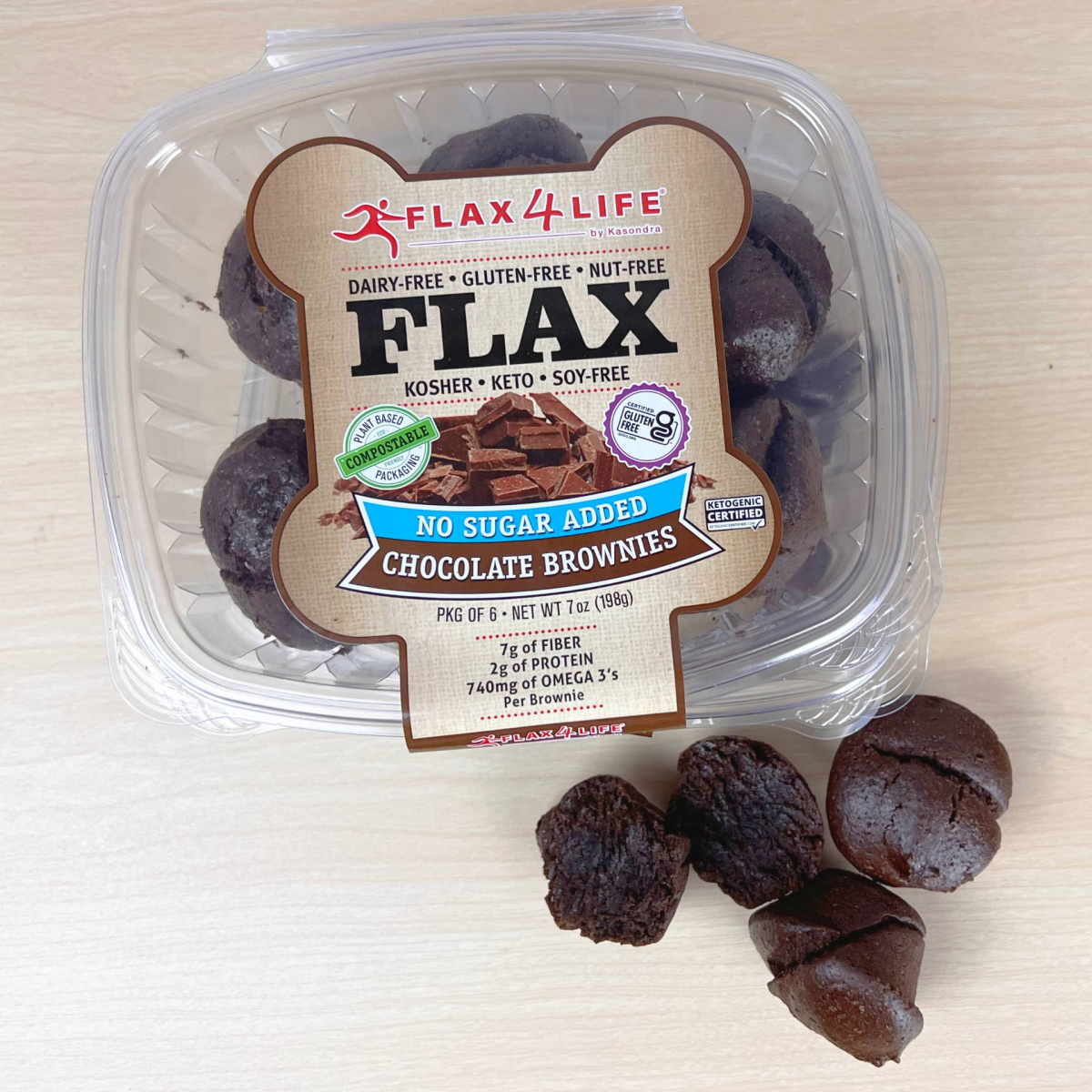 No Sugar Added Chocolate Brownies