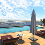 Algarve, Faro, 2 bedroom apartment with communal pool on the top floor