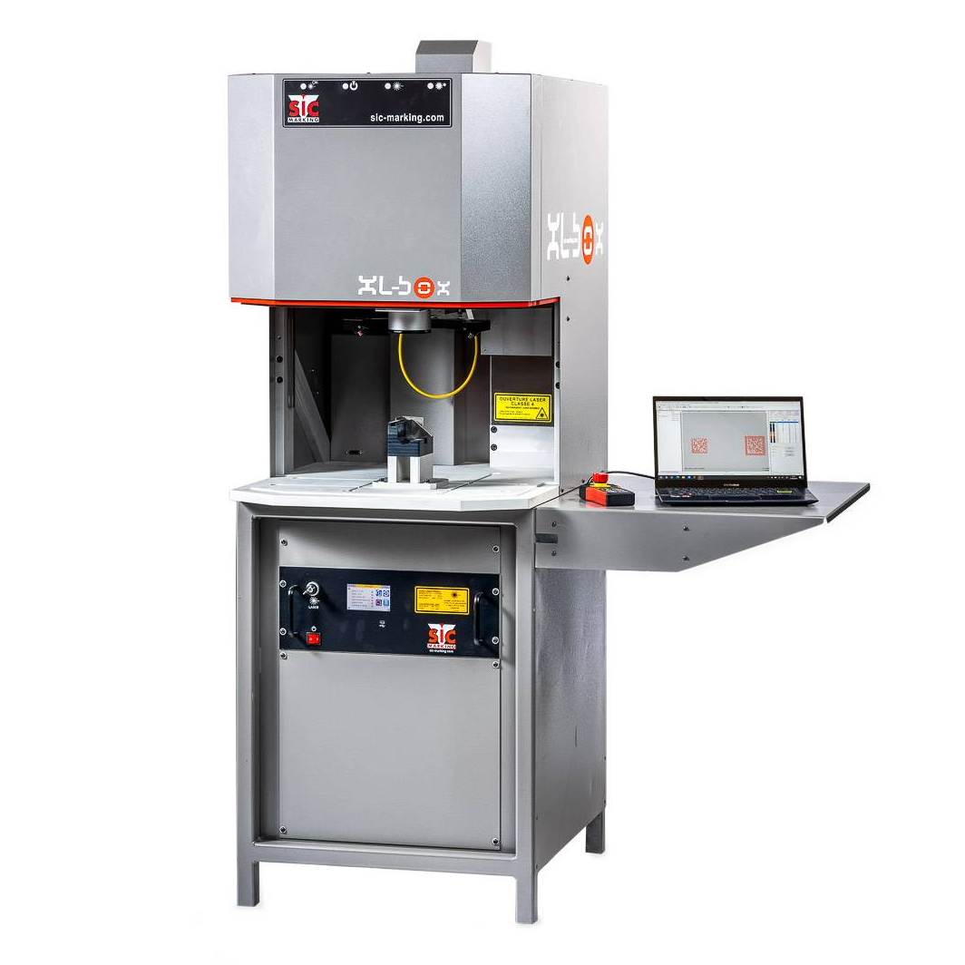 LASER : XL BOX - Station de marquage laser polyvalente, pouvant être utilisée par un opérateur ou intégrée dans une cellule robotisée
