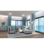 Appartements neufs avec piscine, place de garage et vue mer