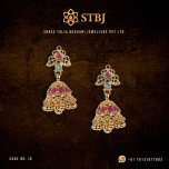 Precious Gem Stones Jhumkis