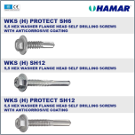 HAMAR® WKS Self-drilling, tapping screws for fixing onto various substrates