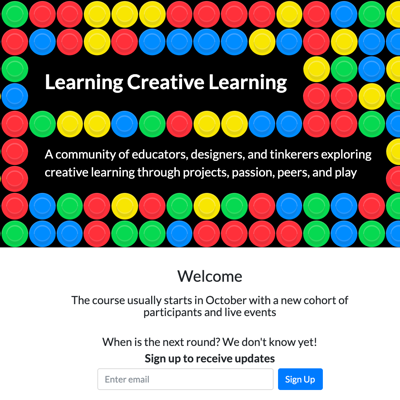 Learning Creative Learning: Course & Community