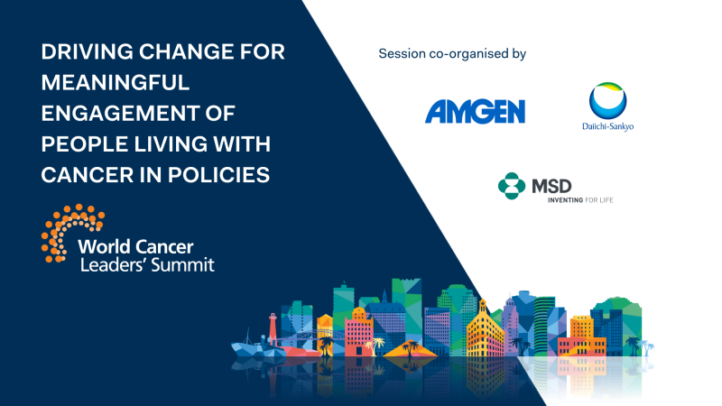 Driving change for meaningful engagement of people living with cancer in policies
