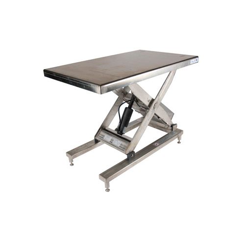 Table élévatrice inox