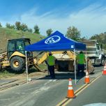 Bedrukte werktent 3x3, 3x4,5, 3x6 of 4x4 meter