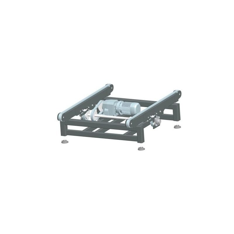 Double-chain pallet conveyor