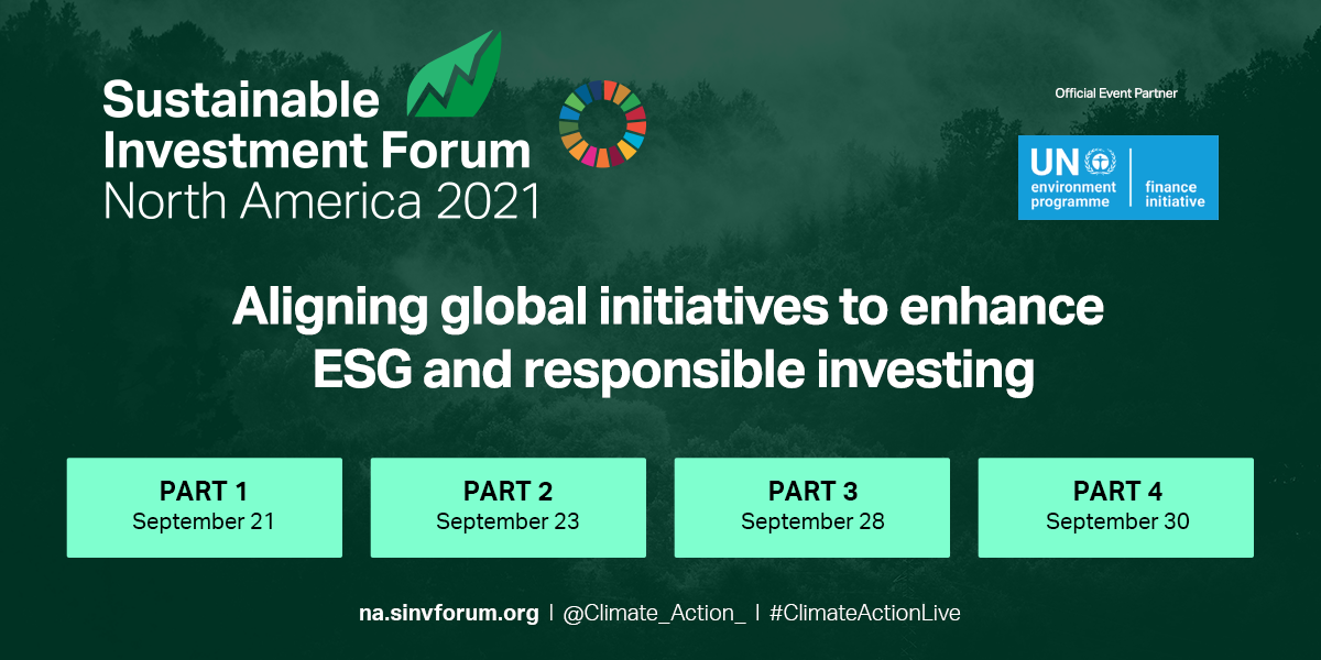 Sustainable Investment Forum North America 2021