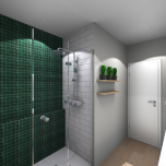 Photos Réalistes d'une rénovation de salle de bain