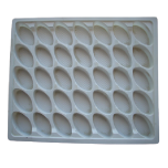 Alvéoles et boîtes pour calissons avec possibilité de collage d'étiquette sur boîte