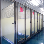 Mason on the Floor Sani-Kennel