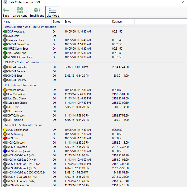 DCU - control logic programming and alarming