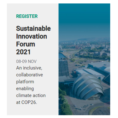 Sustainable Innovation Forum 2021 | 8-10 NOV
