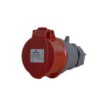 Power CEE contrastekker 5-polig 16A IP44 rood