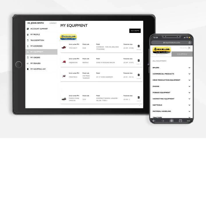 NEW FOR 2020! MyCNHistore.com Part Store