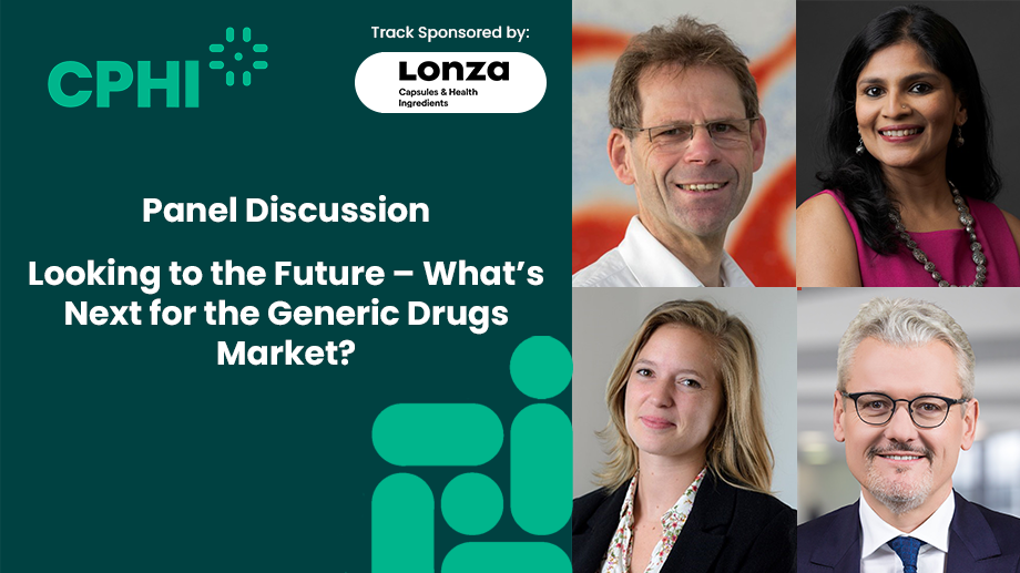 Panel: Looking to the Future – What’s Next for
the Generic Drugs Market?