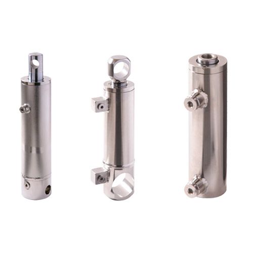 Vérin hydraulique à huile en inox 316L