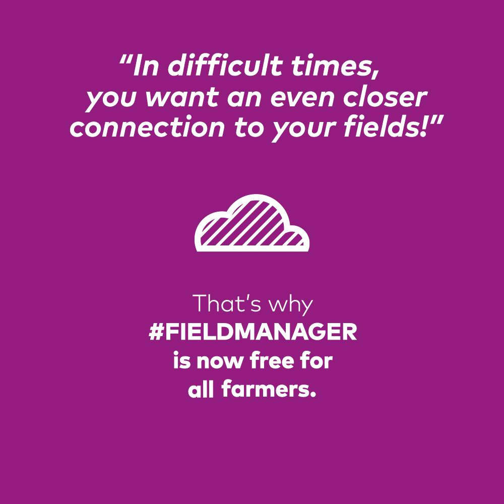 xarvio FIELD MANAGER free of charge for the 2020 season