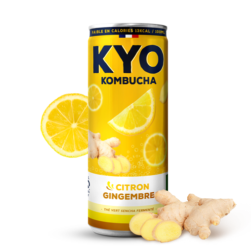 KYO Kombucha can | Lemon-Ginger