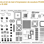 Plaquette factice eWLP au pas de 0,4 mm - Amkor . Kits de formation à la Soudure de composants