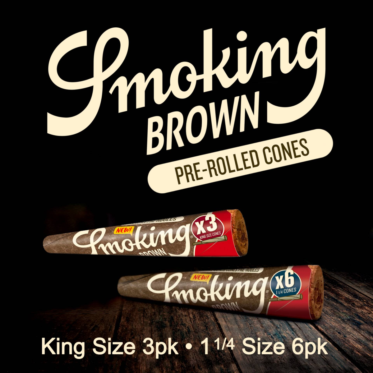 TPE Special ~ Smoking® Brown Pre-Roll Cones