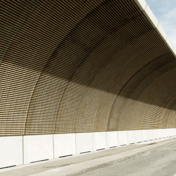 Curved Noise Barrier, Austria