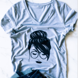 Beautiful Asian Woman Short Sleeve