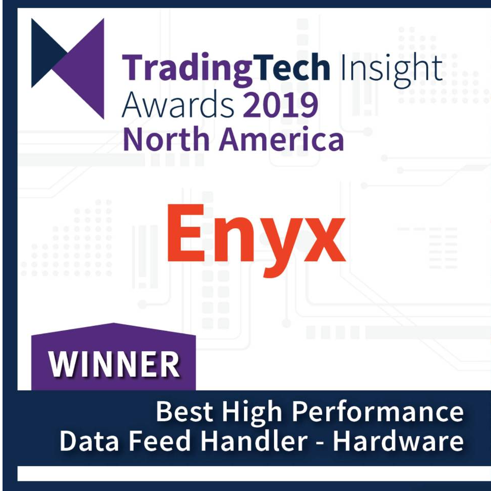 Best High Performance Data Feed Handler (Hardware) - TradingTech Insight Awards North America 2019