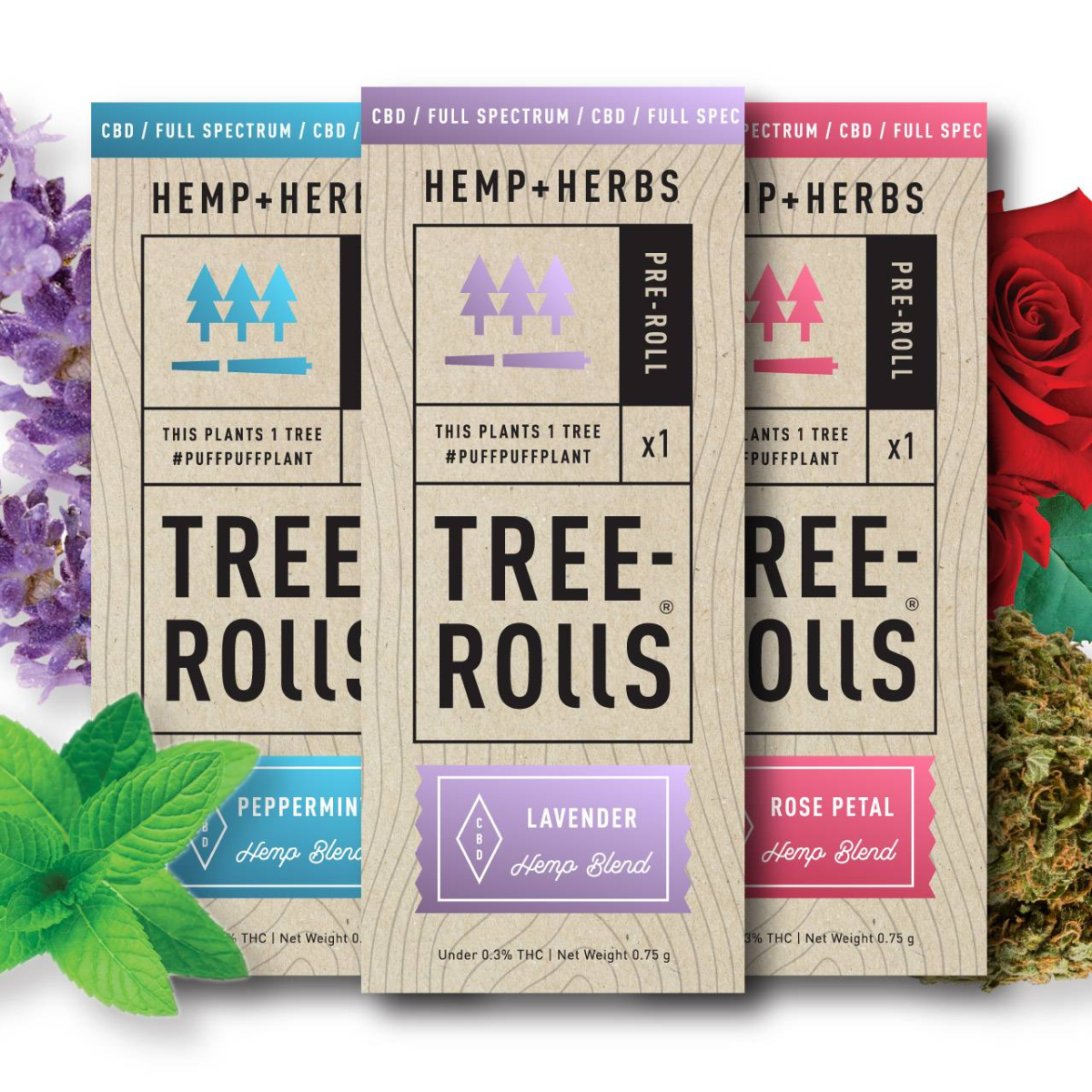 Tree-Rolls Hemp & Herb Pre-Rolls