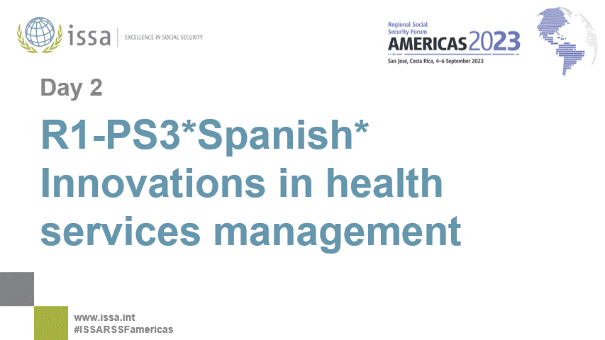 R1-PS3 *Spanish* Innovations in health services management