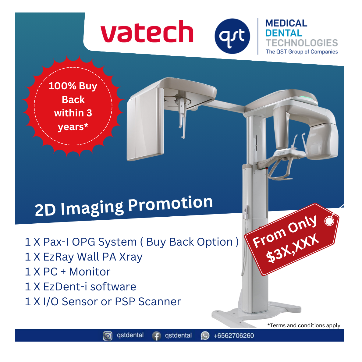 Vatech 2D imaging package with Buy back option