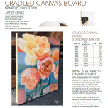 FREDRIX Cradled Canvas Board