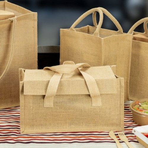 SAC CABAS EN JUTE BRUN 380x330mm H380mm