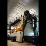 BRUNO LUCCHETTI SPA Epoxy resin line with cyclic technology oven (60+100) and antropomorphic Galileo Robot for resin spilling and distribution