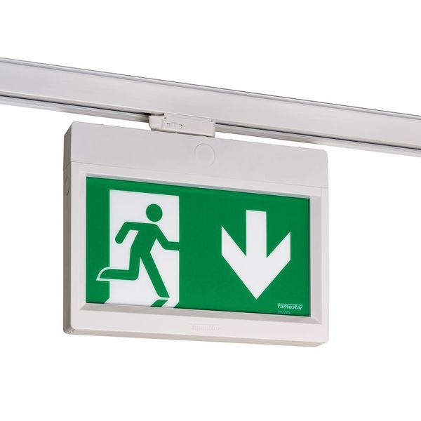 Noodverlichtingsarmaturen op de spanningsrail