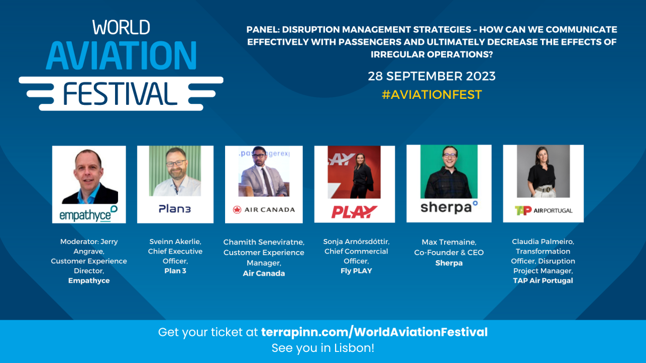 Panel: Disruption management strategies – how can we communicate effectively with passengers and ultimately decrease the effects of irregular operations?