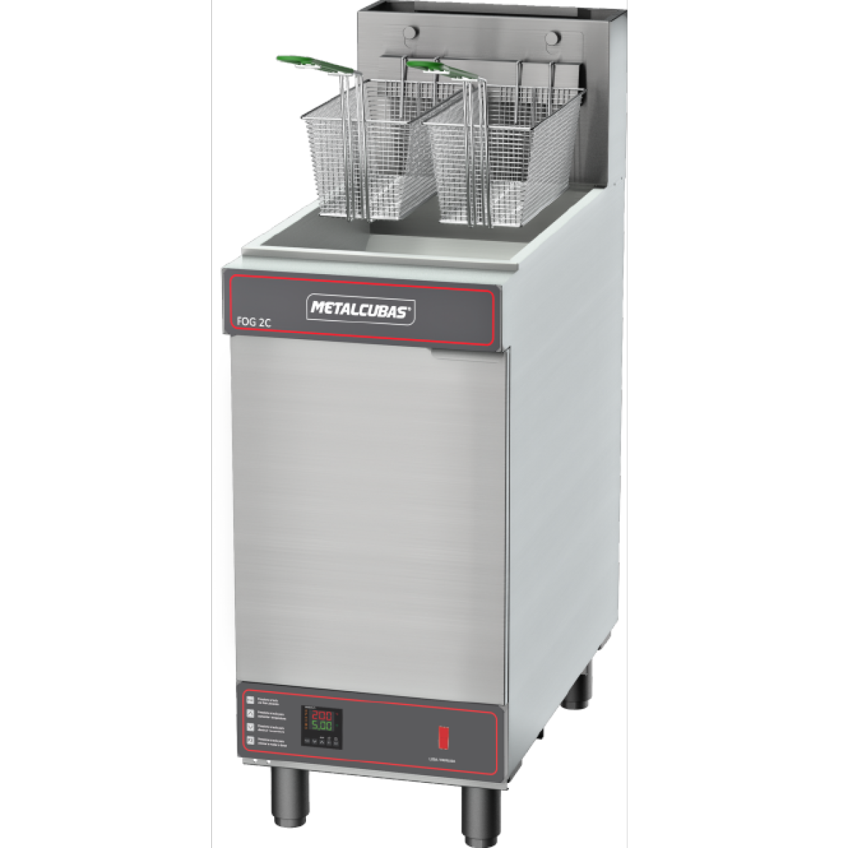 Fritadores Industriais - Zona Fria de Óleo - FOG 2 C - Gás